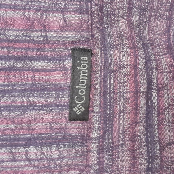 Columbia purple button down blouse size L - Picture 6 of 10